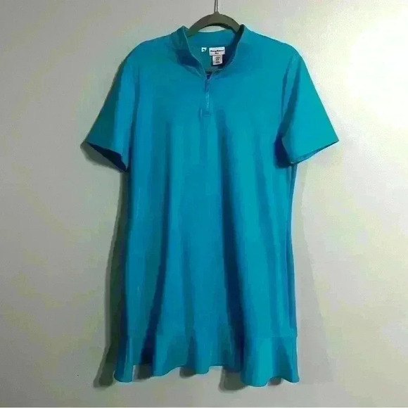 Tommy Bahama Blue Golf Dress | UPF 50 Moisture Wicking | Short Sleeve | Size XL - Picture 1 of 3